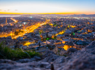 Athens, Greece - Nightfall in Athens