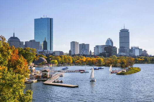 Boston City Skyline