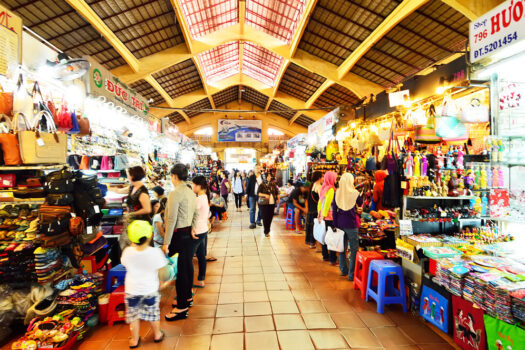 Southeast asia, Vietnam, Ho Chi Minh City, Ben Thanh Market