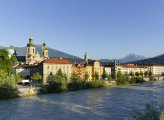 Innsbruck, Austria - Innsbruck on the River Inn