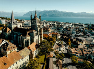 Lausanne, Switzerland - View of Lausanne Cathedral