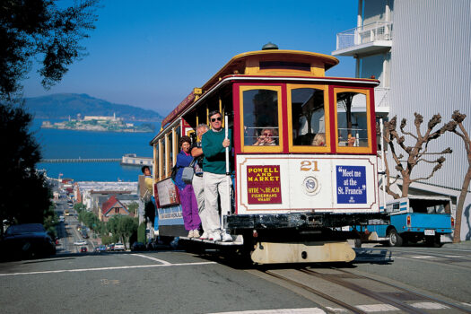 USA, America, California, San Francisco, cable car, funicular, group travel, group tours