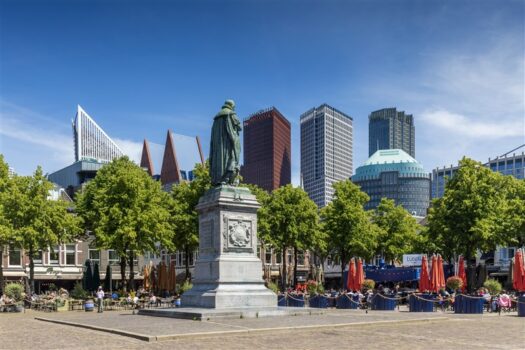 The Hague skyline on a sunny day