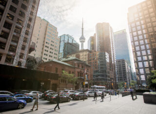 Toronto's skyline and the Financial District