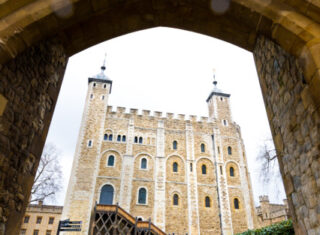 Tower of London, London - The White Tower from the south west