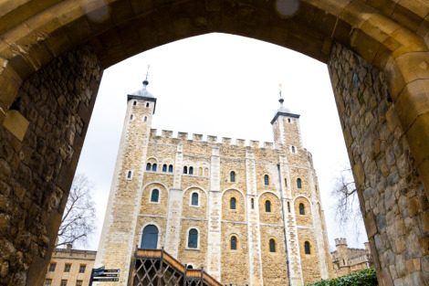 Tower of London, London - The White Tower from the south west