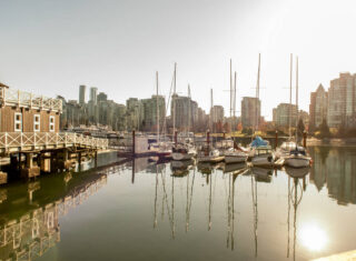 Boats in Vancouver Harbour