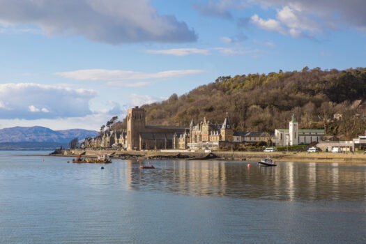 Oban, Argyll, Scotland - St Columba's Cathedral seen from Oban Harbour (56851) ©VisitScotland, Kenny Lam - EXPIRES 26.09.2027