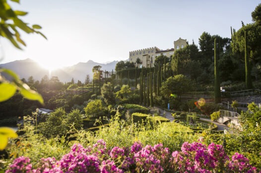 Gardens of Trauttmansdorff Castle in Merano