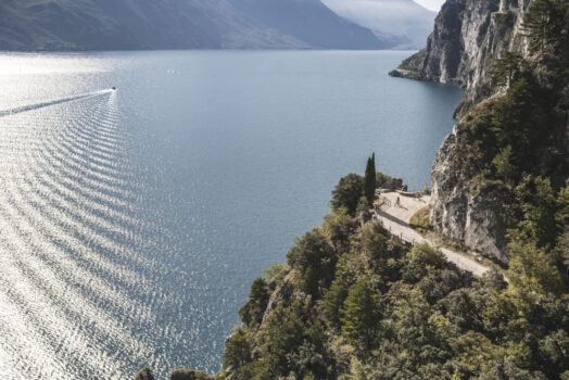 Ponale Path with views of Lake Garda