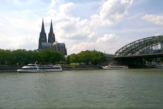 Cologne from the Rhine River, Germany