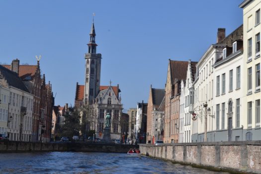 Canal boat trip in Bruges