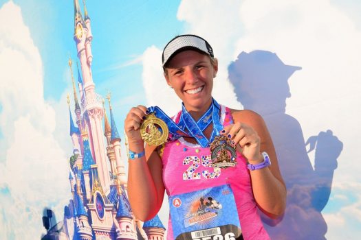 Disneyland Paris Half Marathon Runner with Medal ©Disney