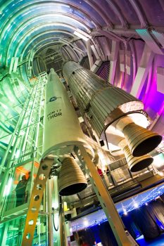 National Space Centre, Leicestershire - Inside Looking Up at the Rockets