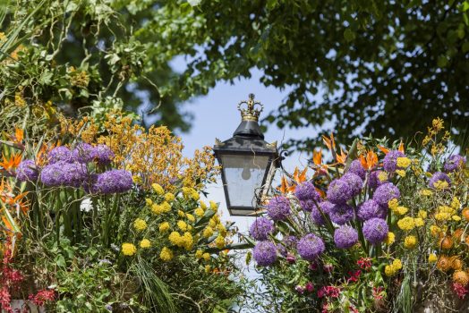 RHS Chelsea Flower Show, London - London Gate entrance, designed by Simon Lycett © RHS, Georgi Mabee