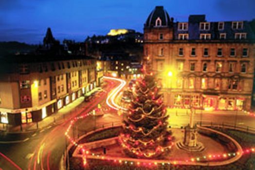 Royal Hotel, Oban, Scotland (Strathmore Hotels) - Exterior at Christmas