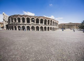 Verona, Italy - Arena and Palazzo Barbieri